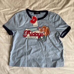 Summer Fridays Graphic Cropped T-Shirt